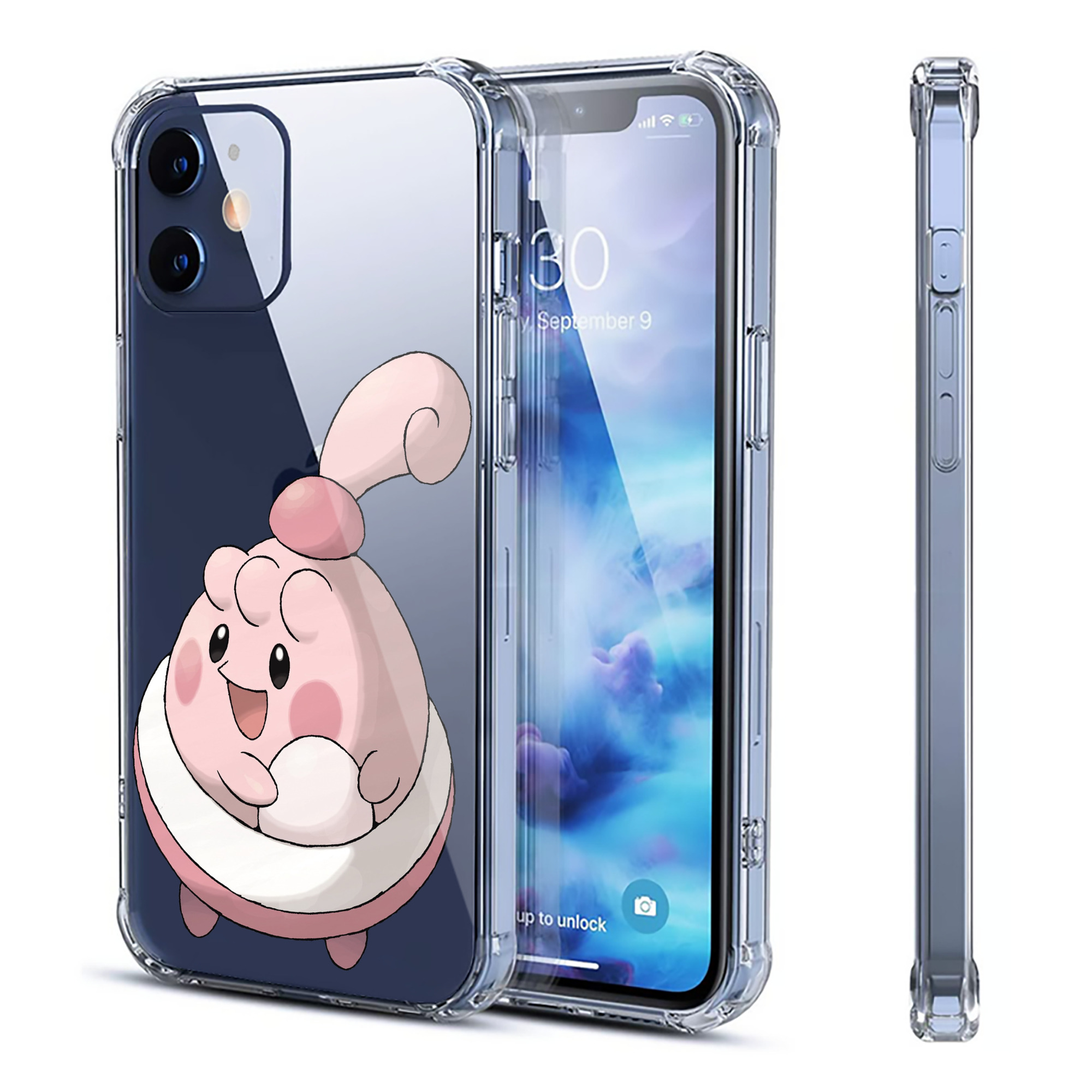 （画像用） ポケットモンスター Pokémon 【iPhone 12シリーズ対応】透明スマホケース（クリアソフトケース）